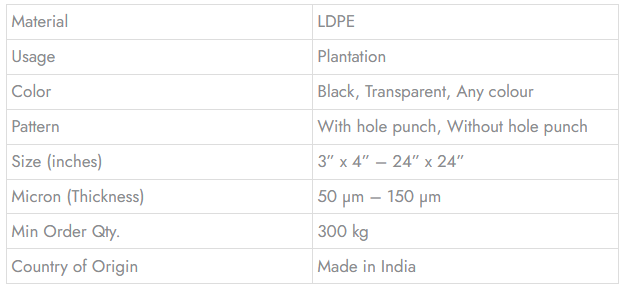 Silage Roll - Technical Specifications